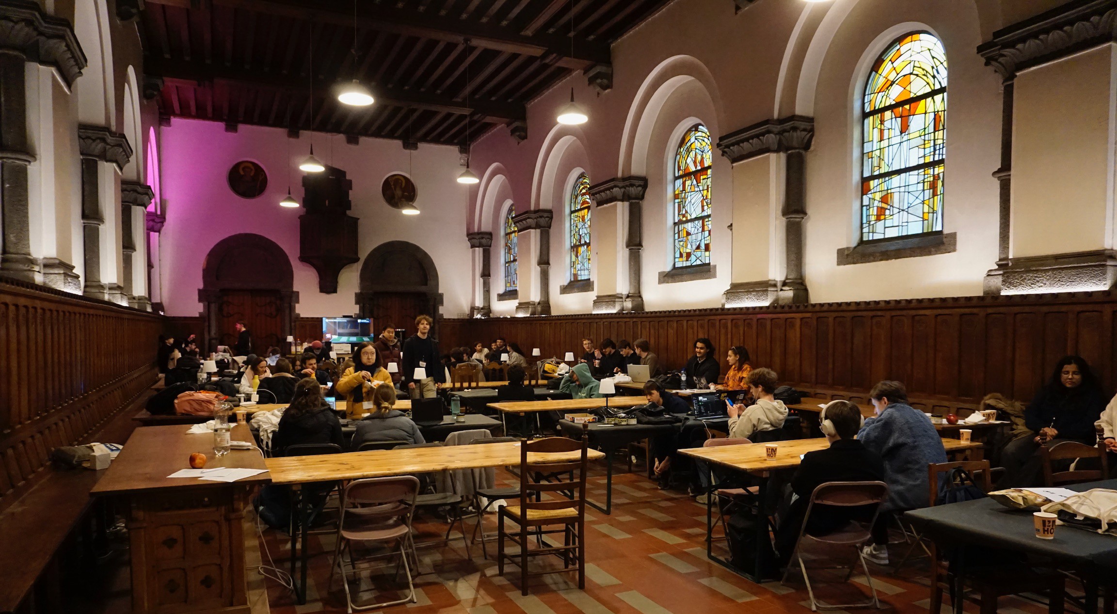 Teams working on their projects