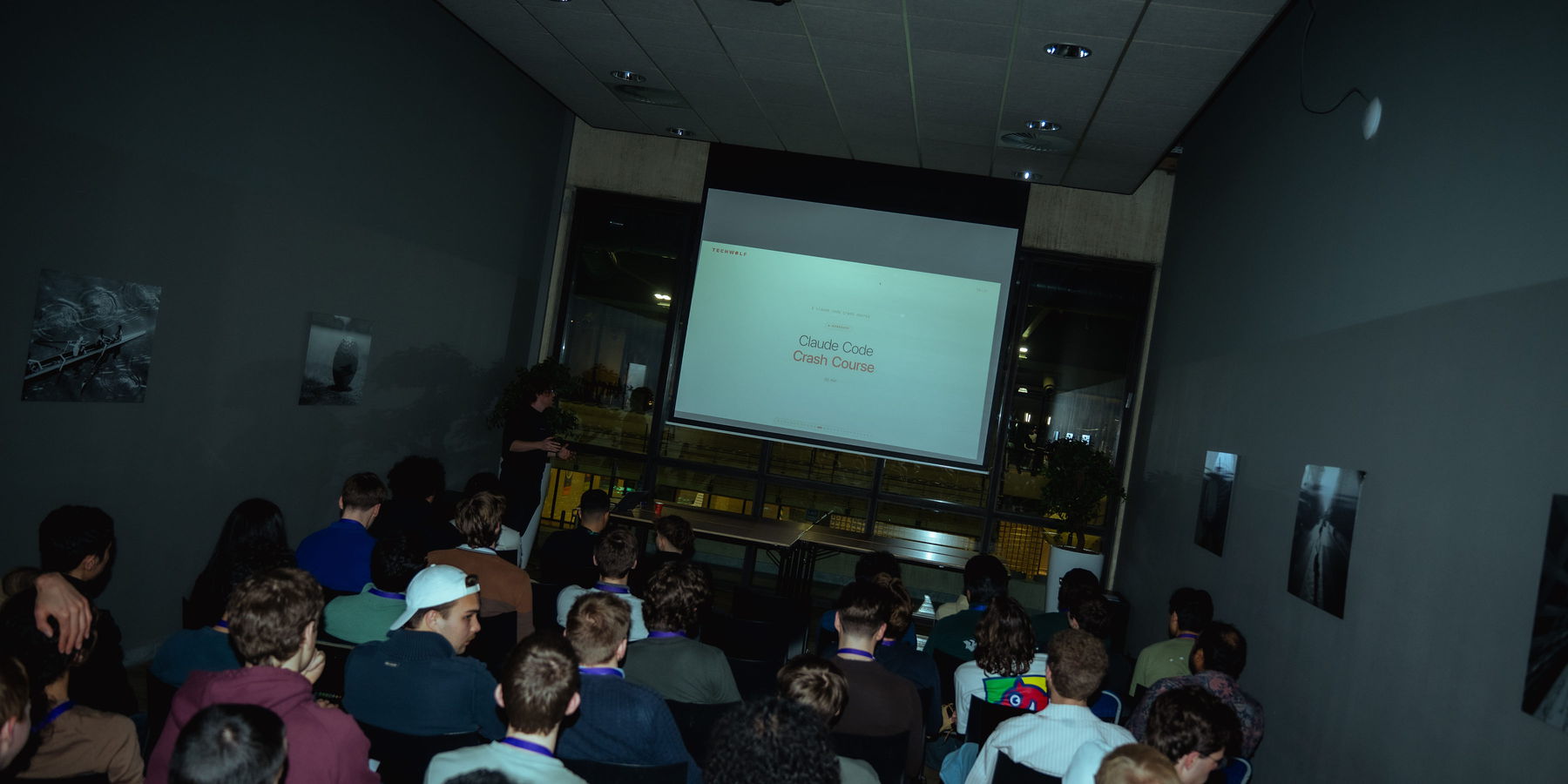 Participants following the Claude Code crash course